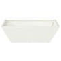 Macetero de Metal Blanco Metal Mediano Maceteros Cuadrado by , Pots and planters - Ref: Foro24-873826, Price: 41,32 €, Discou...