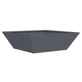 Macetero de Metal Antracita Metal 50 x 50 x 15 cm by , Pots and planters - Ref: Foro24-873828, Price: 36,05 €, Discount: %