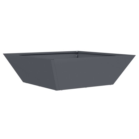 Macetero de Metal Antracita Metal 50 x 50 x 15 cm by , Pots and planters - Ref: Foro24-873828, Price: 41,32 €, Discount: %