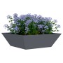Macetero de Metal Antracita Metal 50 x 50 x 15 cm by , Pots and planters - Ref: Foro24-873828, Price: 41,32 €, Discount: %