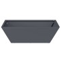 Macetero de Metal Antracita Metal 50 x 50 x 15 cm by , Pots and planters - Ref: Foro24-873828, Price: 41,32 €, Discount: %