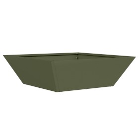 Macetero de Metal Verde Oliva Metal 50 x 50 x 15