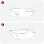 Macetero de Metal Acero Galvanizado 50 x 50 x 15 cm Rectangular | Foro24.es | Tu tienda online para hogar, jardín y más Foro24.es