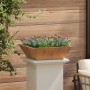 Macetero de Metal Acero Envejecido 50 x 50 x 15 cm | Foro24.es | Tu tienda online para hogar, jardín y más Foro24.es