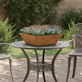 Macetero de Metal Acero Resistente a la Intemperie 50 x 50 x 15 cm de , Maceteros y jardineras - Ref: Foro24-873837, Precio: ...