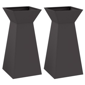 Soporte para Plantas Negro Plástico 35 x 35 x 73 cm de , Maceteros y jardineras - Ref: Foro24-873839, Precio: 106,15 €, Descu...
