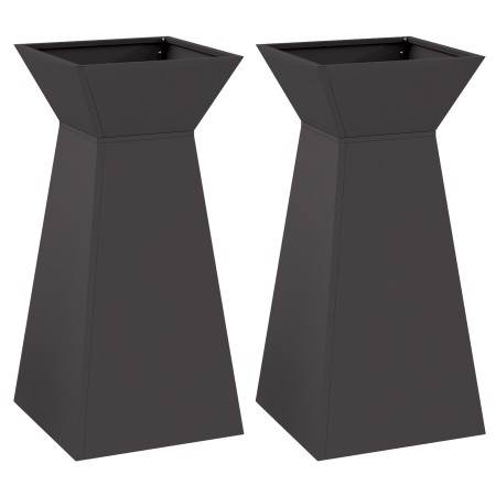 Soporte para Plantas Negro Plástico 35 x 35 x 73 cm by , Pots and planters - Ref: Foro24-873839, Price: 106,15 €, Discount: %