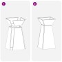 Soporte para Plantas Blanco Plástico Mediano Detalles decorativos by , Pots and planters - Ref: Foro24-873840, Price: 74,48 €...