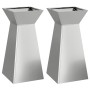 Maceteros de metal Acero galvanizado 35 x 35 x 73 cm by , Pots and planters - Ref: Foro24-873849, Price: 89,42 €, Discount: %