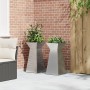 Maceteros de metal Acero galvanizado 35 x 35 x 73 cm by , Pots and planters - Ref: Foro24-873849, Price: 89,42 €, Discount: %