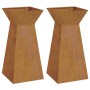 Soporte para Plantas Acero Envejecido 35 x 35 x 73 cm Duradero by , Pots and planters - Ref: Foro24-873851, Price: 99,68 €, D...