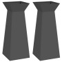 Soporte para plantas Negro Metal 40 x 40 x 101 cm Maceteros von , Töpfe und Pflanzgefäße - Ref: Foro24-873853, Preis: 149,69 ...