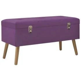 Bench with purple velvet compartment 80 cm by vidaXL, Benches for halls and storage - Ref: Foro24-329931, Price: 88,68 €, Dis...