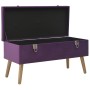 Bank mit lila Samtfach 80 cm von vidaXL, Bänke für Hallen und Lager - Ref: Foro24-329931, Preis: 95,72 €, Rabatt: %