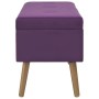 Bank mit lila Samtfach 80 cm von vidaXL, Bänke für Hallen und Lager - Ref: Foro24-329931, Preis: 95,72 €, Rabatt: %