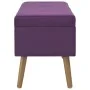 Bench with purple velvet compartment 80 cm by vidaXL, Benches for halls and storage - Ref: Foro24-329931, Price: 88,68 €, Dis...