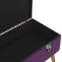 Bench with purple velvet compartment 80 cm by vidaXL, Benches for halls and storage - Ref: Foro24-329931, Price: 88,68 €, Dis...