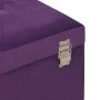 Bench with purple velvet compartment 80 cm by vidaXL, Benches for halls and storage - Ref: Foro24-329931, Price: 88,68 €, Dis...