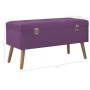 Bank mit lila Samtfach 80 cm von vidaXL, Bänke für Hallen und Lager - Ref: Foro24-329931, Preis: 95,72 €, Rabatt: %