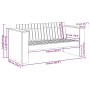 Sofá de Jardín de 2 Plazas 134x60x62 cm Blanco Madera Sólida de Pino | Foro24.es | Tu tienda online para hogar, jardín y más Foro24.es