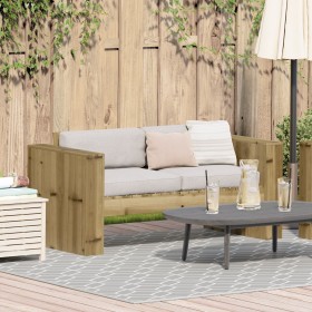 Sofá de jardín para 2 personas 134x60x62 cm