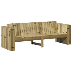 Sofá de jardín de 3 plazas 185.5x60x62 cm Madera