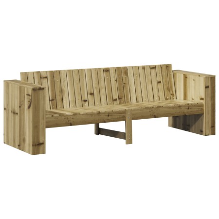 Sofá de jardín de 3 plazas 185.5x60x62 cm Madera de pino tratado | Foro24.es | Tu tienda online para hogar, jardín y más Foro24.es