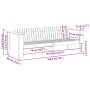 Sofá de jardín de 3 plazas 185.5x60x62 cm Madera de pino tratado | Foro24.es | Tu tienda online para hogar, jardín y más Foro24.es
