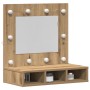 Unidad de tocador con espejo Rojo Artisan MDF, Vidrio | Foro24.es | Tu tienda online para hogar, jardín y más Foro24.es