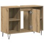 Unidad de Tocador de Baño Roble Artesanal Madera Elaborada Mediano | Foro24.es | Tu tienda online para hogar, jardín y más Foro24.es