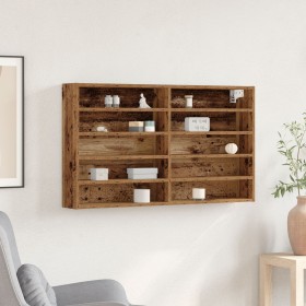 Vitrina de Madera Vieja 100x15x58 cm Madera