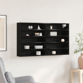 Armario Vitrine Negro Roble 100x15x58 cm Madera Elaborada de , Estantes y estanterías - Ref: Foro24-873906, Precio: 66,60 €, ...