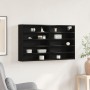 Armario Vitrine Negro Roble 100x15x58 cm Madera Elaborada de , Estantes y estanterías - Ref: Foro24-873906, Precio: 66,60 €, ...
