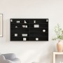 Armario Vitrine Negro Roble 100x15x58 cm Madera Elaborada de , Estantes y estanterías - Ref: Foro24-873906, Precio: 66,60 €, ...