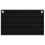 Armario Vitrine Negro Roble 100x15x58 cm Madera Elaborada de , Estantes y estanterías - Ref: Foro24-873906, Precio: 66,60 €, ...