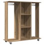 Armario con Ruedas Roble Artisan 102x38x110 cm Madera Elaborada von , Aufbewahrung von Kleidung und Schränken - Ref: Foro24-8...