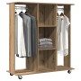 Armario con Ruedas Roble Artisan 102x38x110 cm Madera Elaborada von , Aufbewahrung von Kleidung und Schränken - Ref: Foro24-8...