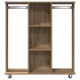 Armario con Ruedas Roble Artisan 102x38x110 cm Madera Elaborada von , Aufbewahrung von Kleidung und Schränken - Ref: Foro24-8...