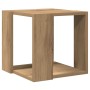 Mesa de Café Roble Artesanal Madera de Roble Macizo 32 x 32 x 30 cm | Foro24.es | Tu tienda online para hogar, jardín y más Foro24.es