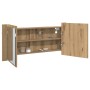 Gabinete de Espejo Roble Artesanal 100x12x45 cm Madera Robusta | Foro24.es | Tu tienda online para hogar, jardín y más Foro24.es
