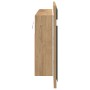 Gabinete de Espejo Roble Artesanal 100x12x45 cm Madera Robusta | Foro24.es | Tu tienda online para hogar, jardín y más Foro24.es