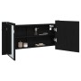 Gabinete Espejo LED Roble Negro 100x12x45 cm Madera Ingenierizada von , Badezimmerwaschtische - Ref: Foro24-875044, Preis: 95...