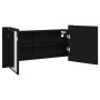 Gabinete Espejo LED Roble Negro 100x12x45 cm Madera Ingenierizada von , Badezimmerwaschtische - Ref: Foro24-875044, Preis: 95...