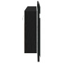 Gabinete Espejo LED Roble Negro 100x12x45 cm Madera Ingenierizada von , Badezimmerwaschtische - Ref: Foro24-875044, Preis: 95...