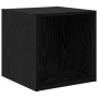 Armarios de Pared 2 pcs Roble Negro 37x37x37 cm Madera Elaborada von , Regale und Regale - Ref: Foro24-875077, Preis: 63,91 €...