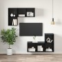 Mueble para TV montado en la pared Roble Negro 37x37x72 cm Madera Técnica von , TV-Möbel - Ref: Foro24-875080, Preis: 57,84 €...