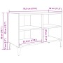 Unidad de entretenimiento rústica Madera envejecida by , TV Furniture - Ref: Foro24-875110, Price: 51,90 €, Discount: %