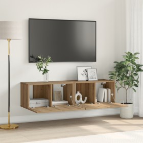 Juego de Mueble de TV Roble Artesanal MDF Mediano Mueble de TV by , TV Furniture - Ref: Foro24-875168, Price: 69,64 €, Discou...