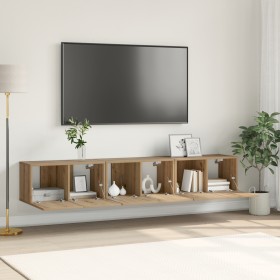 Juego de Muebles para TV Roble Artesanal MDF, Chapa Mediano by , TV Furniture - Ref: Foro24-875169, Price: 97,57 €, Discount: %
