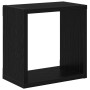 Estantes de pared Roble Negro MDF 26 x 15 x 26 cm by , Shelves and shelves - Ref: Foro24-875180, Price: 25,47 €, Discount: %